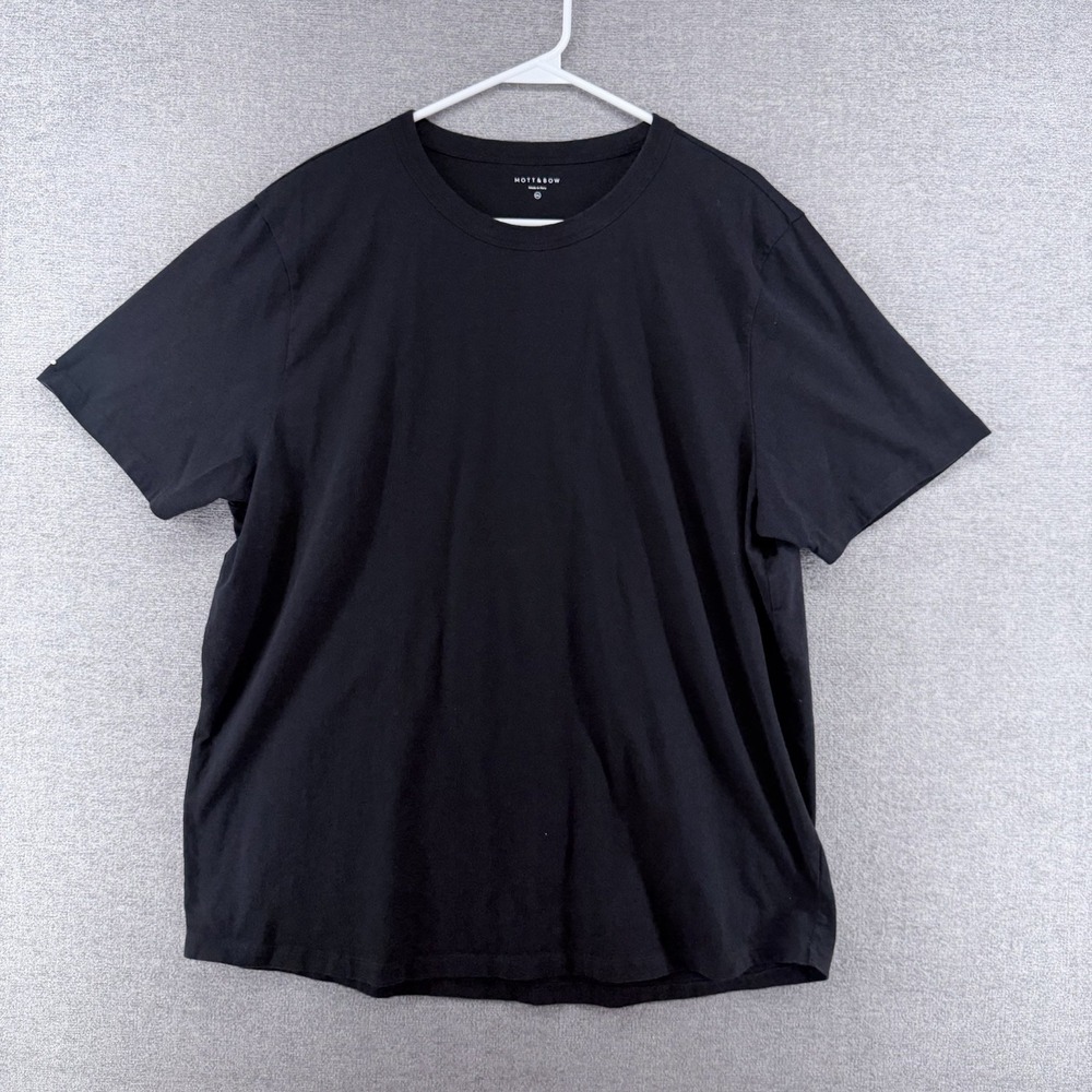 Mott & Bow T Shirt Men Size XXL Black Short Sleeve Casual Cotton